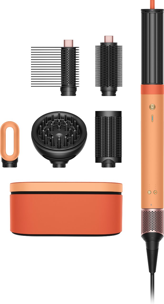 Dyson Airwrap Co-Anda2x™ Multi-Styler Och Hårfön – Curly+Coily (Ceramic Apricot/Topaz)