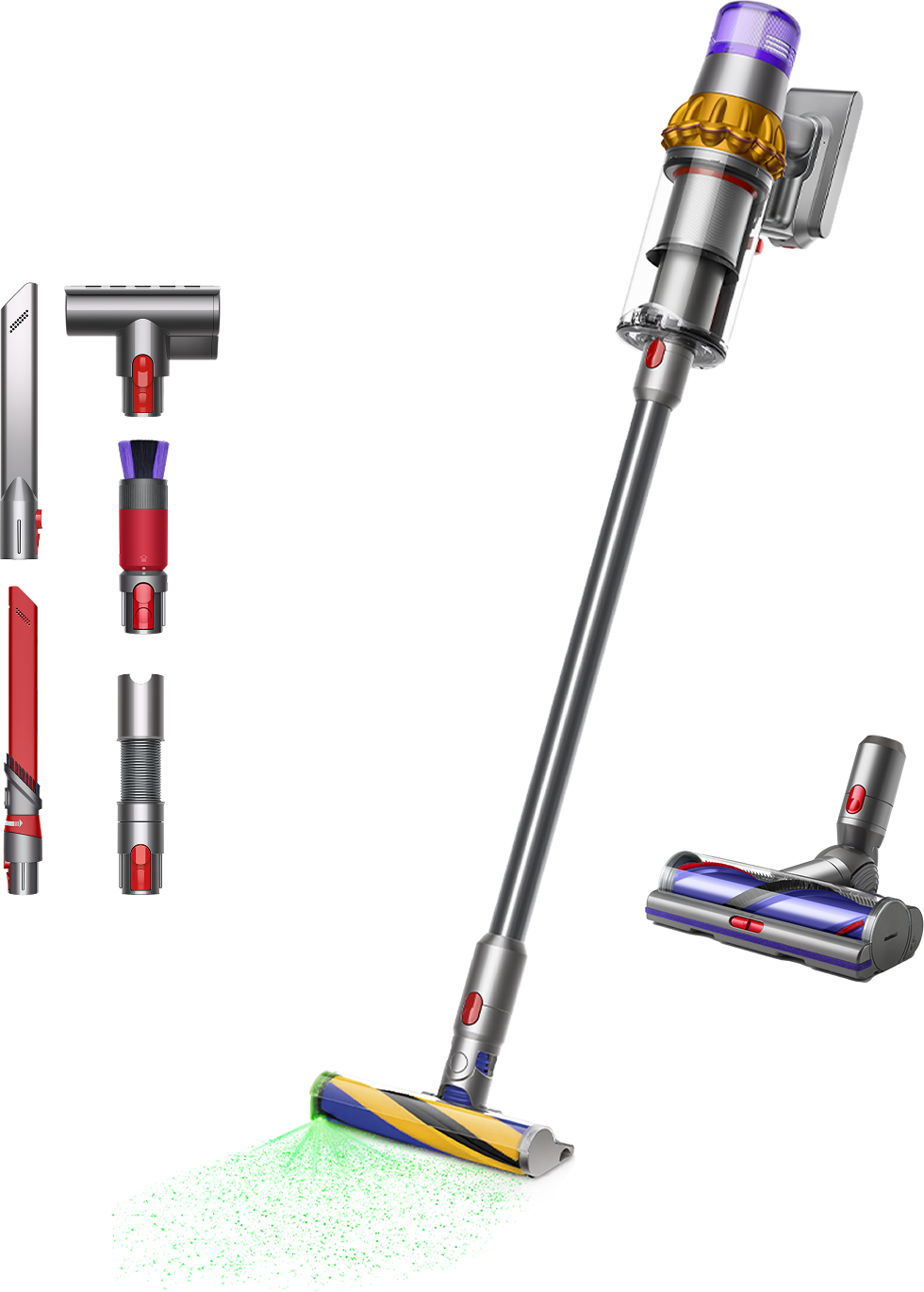 Dyson V15 Detect™ Absolute Sladdlös Dammsugare + Detaljrengöringskit