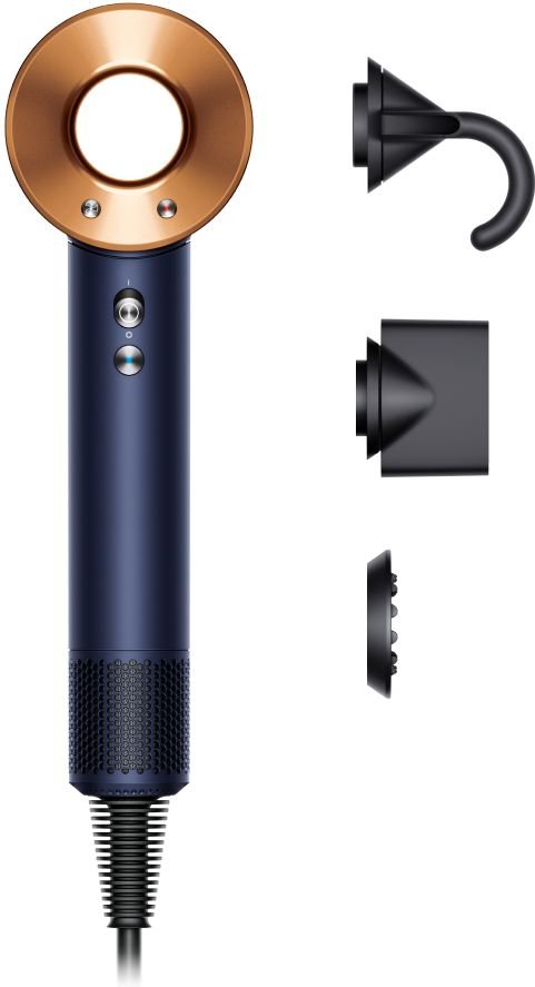 Dyson Supersonic™ Hårfön Straight+Wavy (Prussian Blue/Rich Copper)