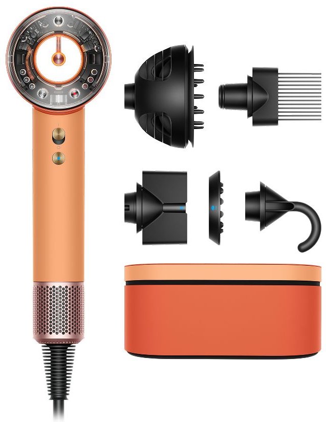 Dyson Supersonic Nural™ Hårfön – Curly+Coily (Ceramic Apricot/Topaz)