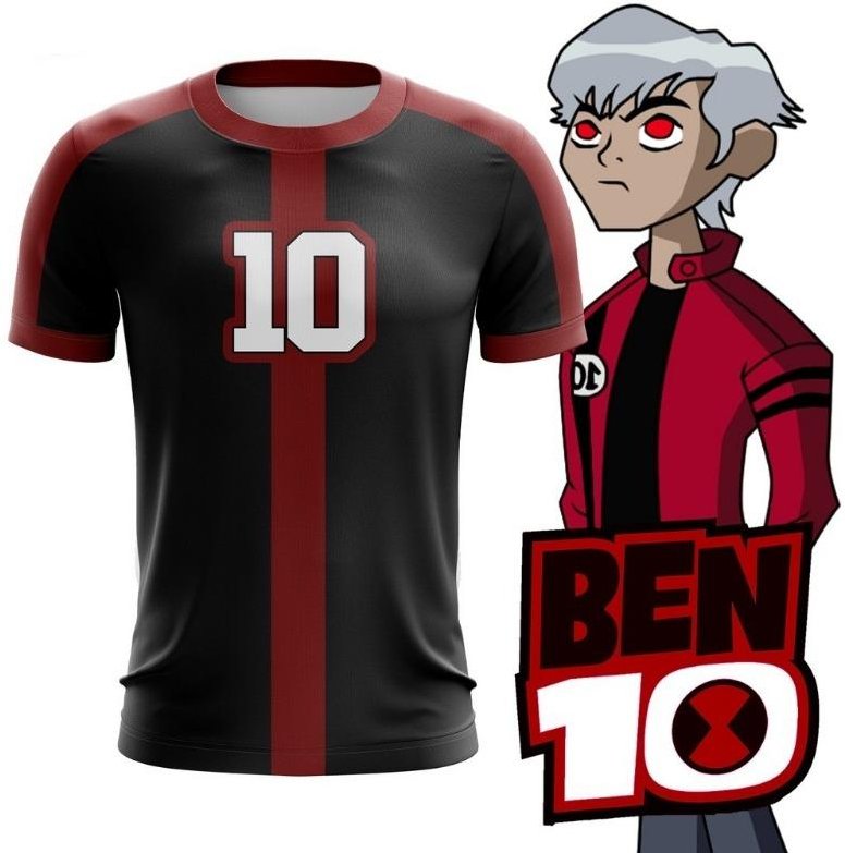 Anime Omnitrix Ben10 Cosplay T-shirts 3D Ben Tennyson Tryck Barn Tecknad T-shirt Sommar Män Kvinnor Harajuku Kortärmad Topp XL gray
