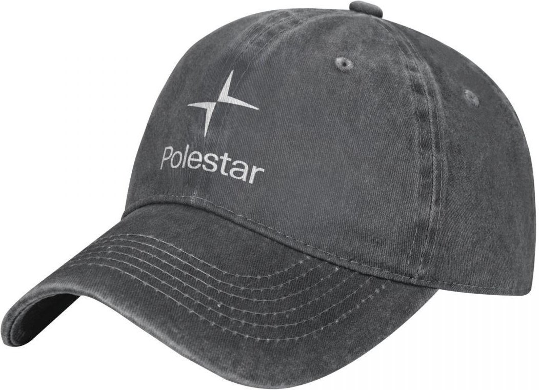 Polestar Logotyp Mode Basebollkeps Keps Unisex Hatt Damkeps Keps Märke Unisex Kepsar One Size gray