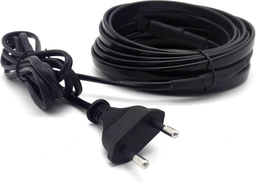 220V förmonterad värmekabel med EU-kontakt självreglerande värmekabel för frysskydd av vattenrör 8m