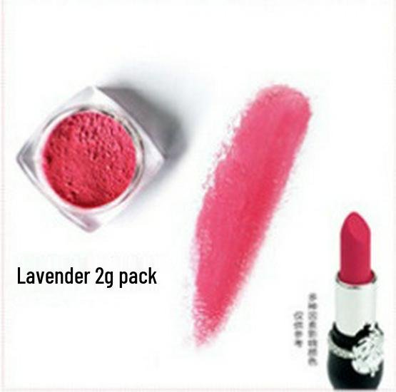 Gör-det-själv Rosa Läppstift Råmaterial Pulver - 2g Växtbaserad Läppbalsam Pigment Standard Size lavendel