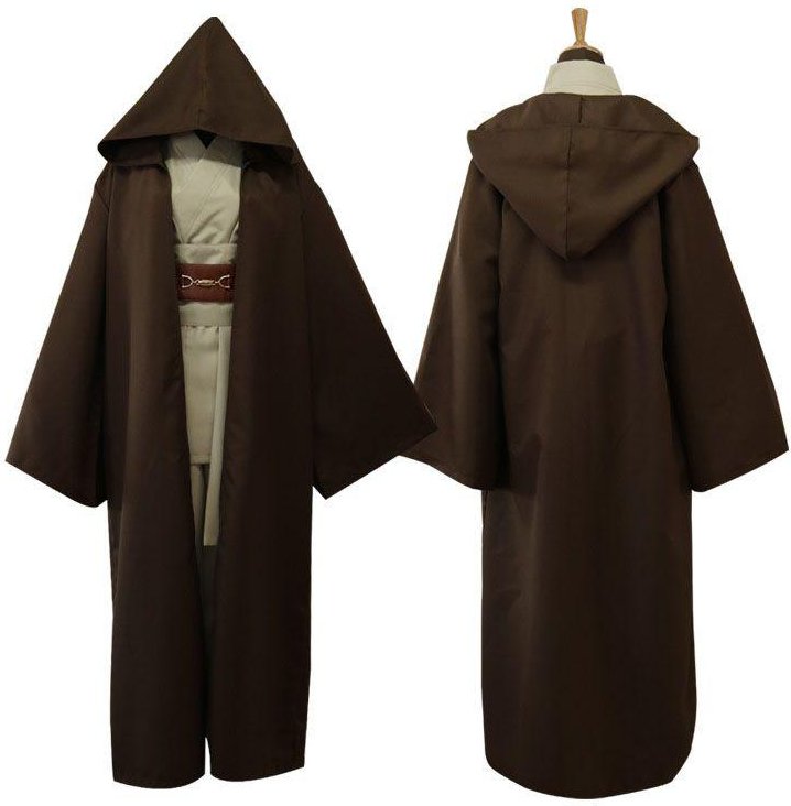 Stjärna Nya Kriget Sithernas Hämnd Anakin Skywalker Cosplay Kostym Komplett Set Tag S=US XXS kaffe