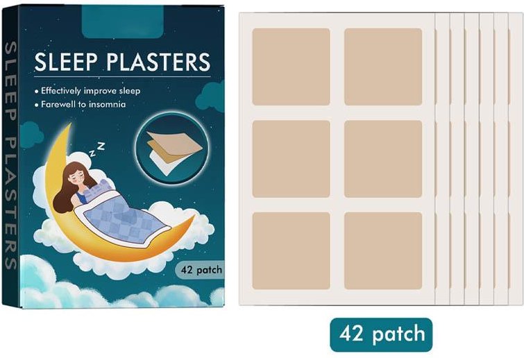 42 st Sömnplåster för män och kvinnor Helt naturligt plåster för djupsömnhjälp Förbättra sömnlöshetskonditioneringsplåster 42pcs white