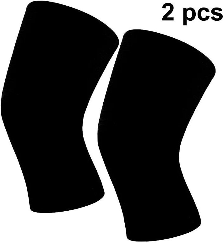 2 st Bambu Knäskydd, Elastiskt Kompressionsknäskydd Andningsbara Knäskydd Benärmar Förtjockade Knäskydd Lindra Smärta M