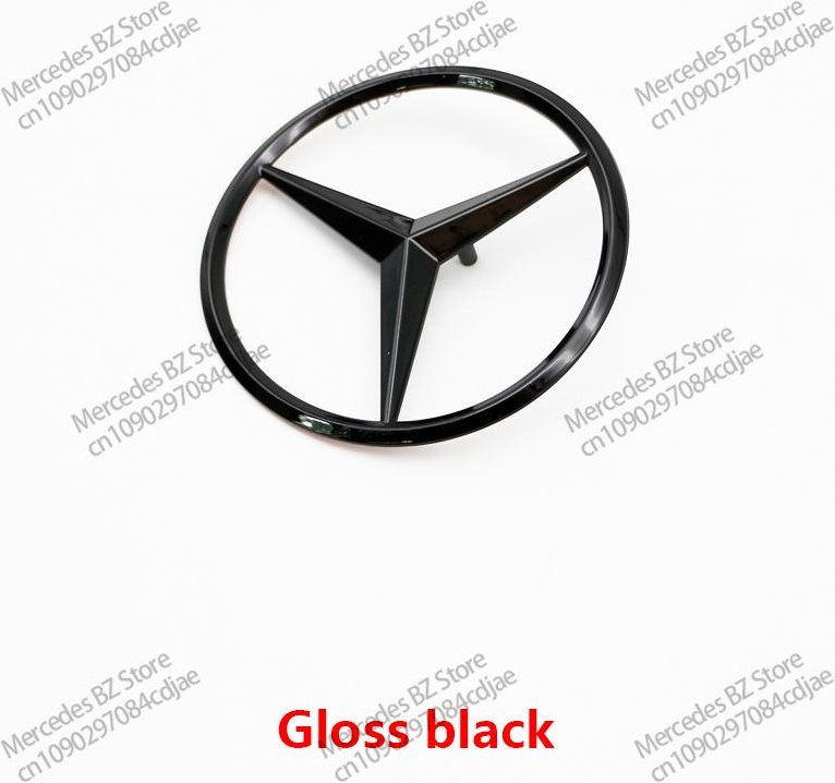 Krom Svart Bakre Stjärn-Emblem För Benz W205 A2058174500 Mercedes Logotyp W177 W176 GLA GLC GLE A1778170100 Bilstyling Tillbehör CG2 W203