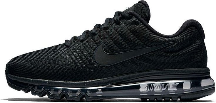 Nike Air Max 2017 Triple Black Herr Sneakers 849559-004 42 black