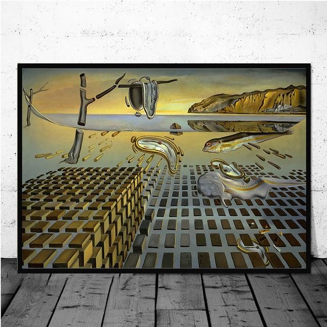 Berömd surrealism av Salvador Dali Canvasmålningar Abstrakta affischer och tryck Väggkonstbilder för vardagsrumsdekoration utan ram 40*60cm