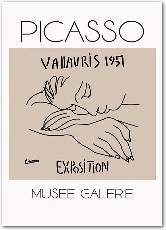 Abstrakt Minimalistisk Matisse Picasso Line Par Väggkonst Canvasmålning Affischer och utskrifter Väggbilder för vardagsrumsinredning 30x40cm