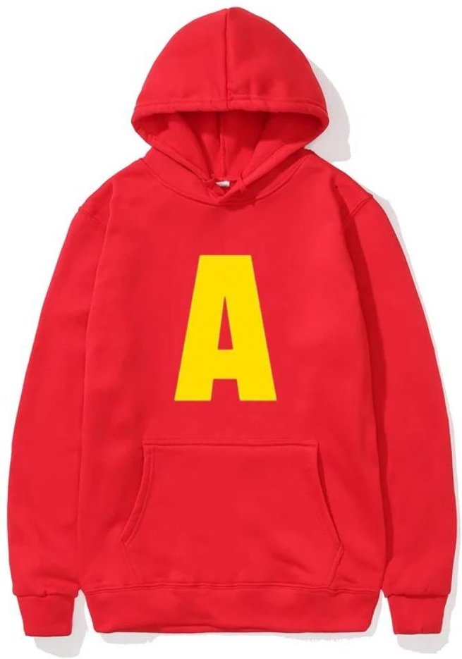 Alvin och gänget Mode Unisex Casual Sportkläder Herrhuvtröja Alvin Chipmunk Halloweenkostym Damtröja Toppar 3XL