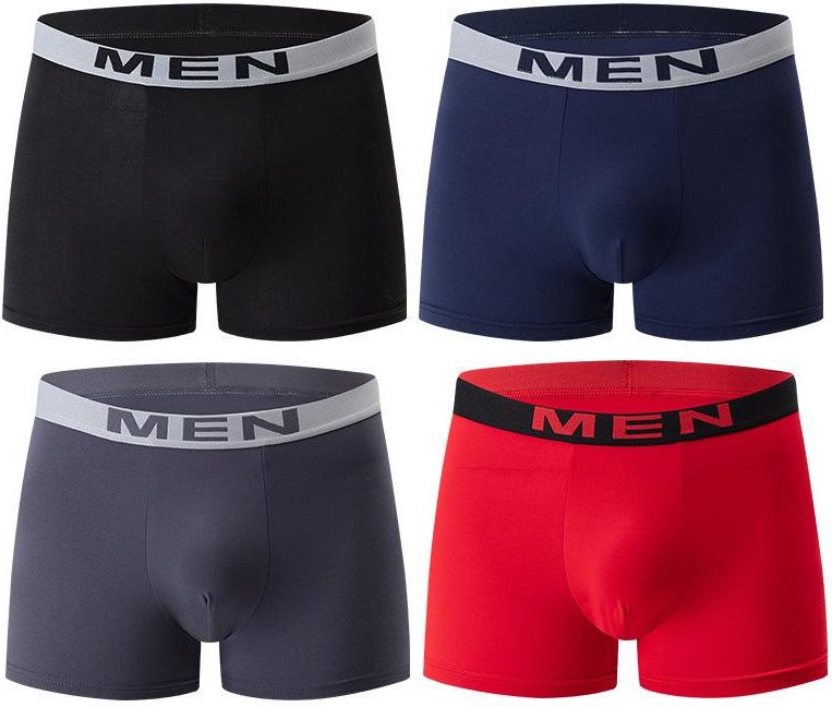 10-pack Enfärgade Boxerkalsonger för Herrar - Vardagliga, Trendiga, Med Elastisk Midja Underkläder XXL (EU) black