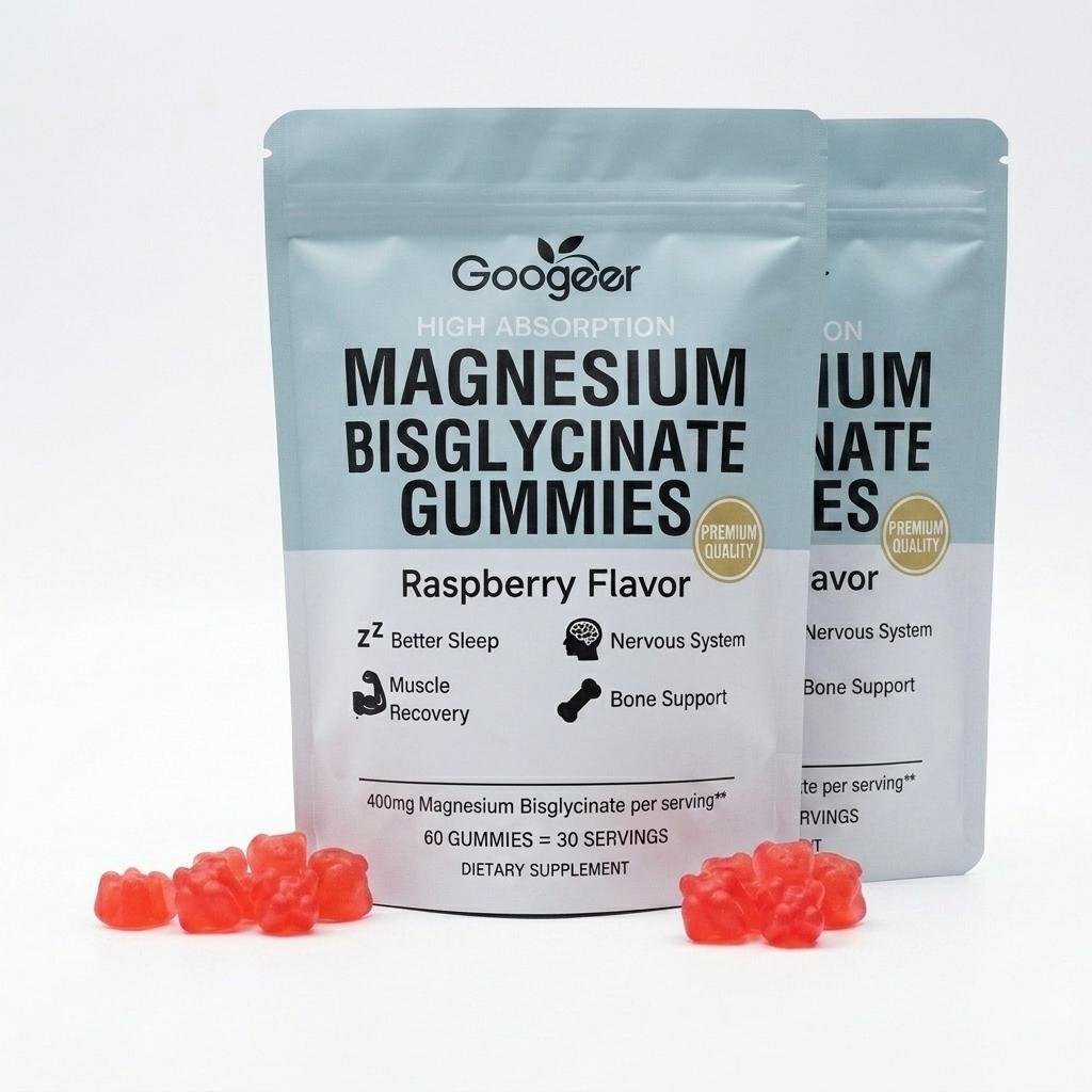 Magnesiumgummies, Kopplar av muskler, Stärker ben - Veganska 2pack