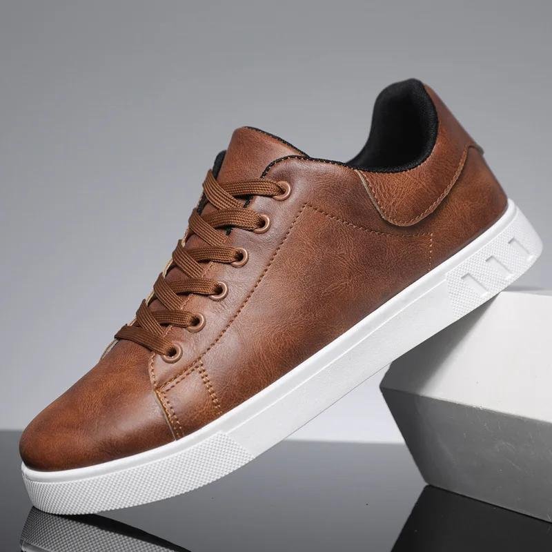 Herrskor Herrskor i läder herr Lyxig sneaker Halkfri Mjuk sula Andningsbara Loafers Slip on Körskor Stor storlek 4748 41 mörkbrun färg