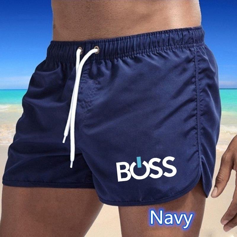 2025 Sommar Nya Herr Snabbtorkande Badbyxor Sportbyxor Badkläder Strandshorts Joggingshorts Sport Kreativt bokstavstryck 3XL
