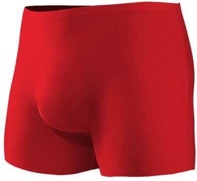 Herrkalsonger 3D Is-Silke Sömlös Tunn Stil Andningsbart Tyg Shorts Kalsonger Enfärgad U-Konvex Sporttrosor 3XL red