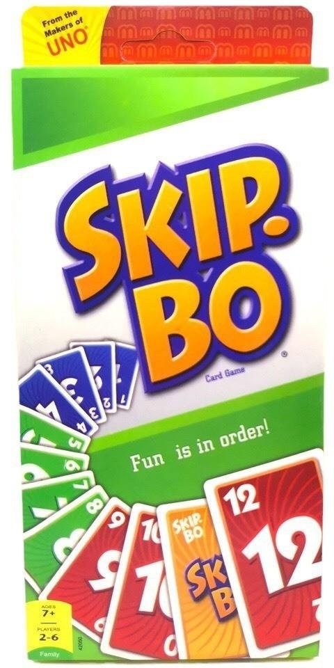 Spännande Skip Bo-kortspel Idealt för familjekul och vänskapliga sammankomster blue