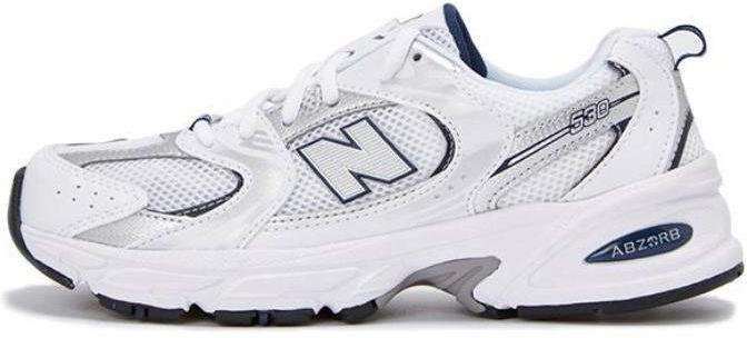 New Balance 530 Stora Barn Vit Natur Indigo Barn Sneakers Silver-Metallic GR530SB1 40 white