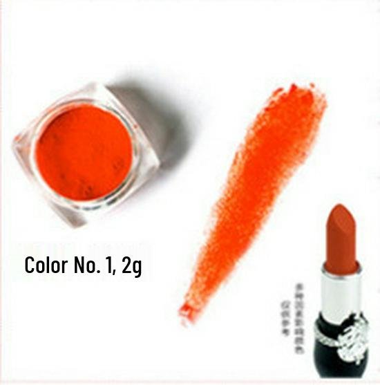Gör-det-själv Rosa Läppstift Råmaterial Pulver - 2g Växtbaserad Läppbalsam Pigment Standard Size