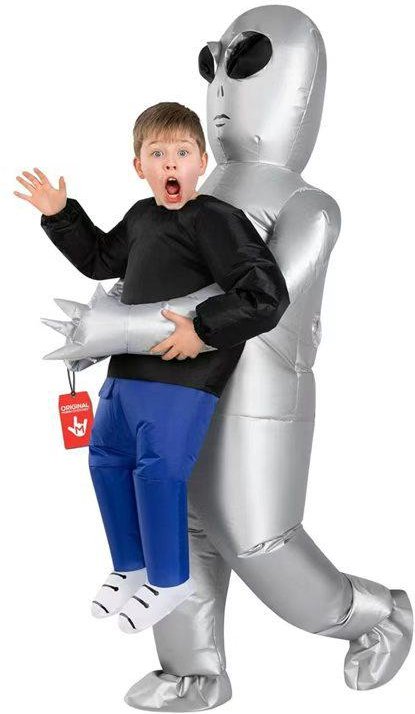 Uppblåsbar Vuxendräkt som Utomjording - Halloween & Fest Cosplay Vattentät Kostym för Barn Children (120-150cm