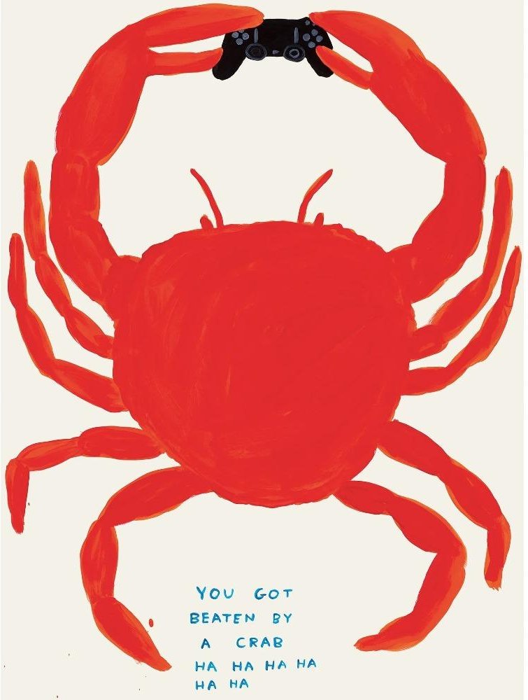 Abstrakta Canvastavlor David Shrigley Groda Giraff Banan Tomat Konstposter Väggkonst Heminredning Vardagsrum Sovrum Dekoration 60X80cm Unframe