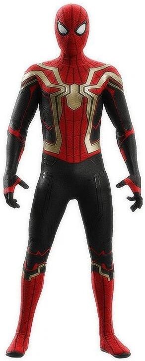 (Barn-140-150cm / 9-11 år) Spiderman Gulddräkt Kostym Barn Superhjälte Cosplay Kostymer Kid-100-110cm black