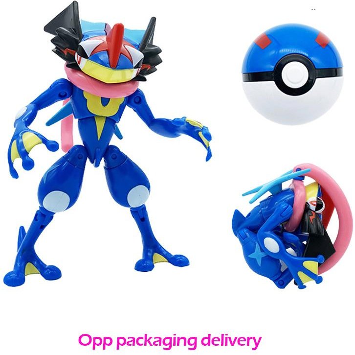 boll Pokemon deform Figur Pikachu Charizard Venusaur Blastoise Gyarados Solgaleo Lunala Actionfigur pokeball poke barn Leksak blue