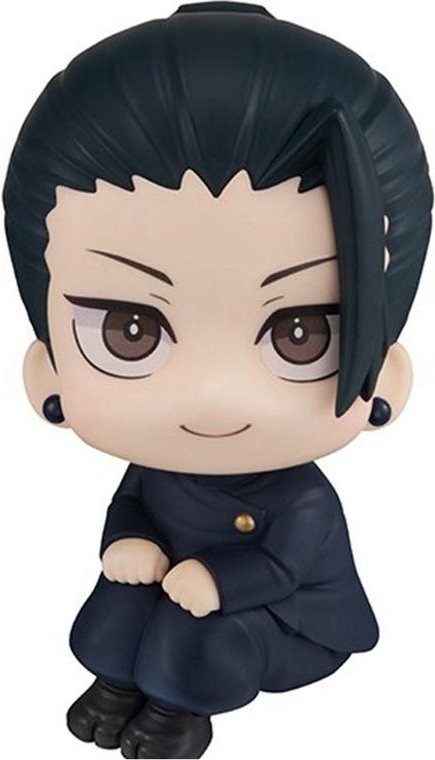 10cm Jujutsu Kaisen Anime Figur Look Up Chousou Actionfigur Q Version Satoru Gojo/Geto Suguru Figurin PVC Samlarleksaker beige