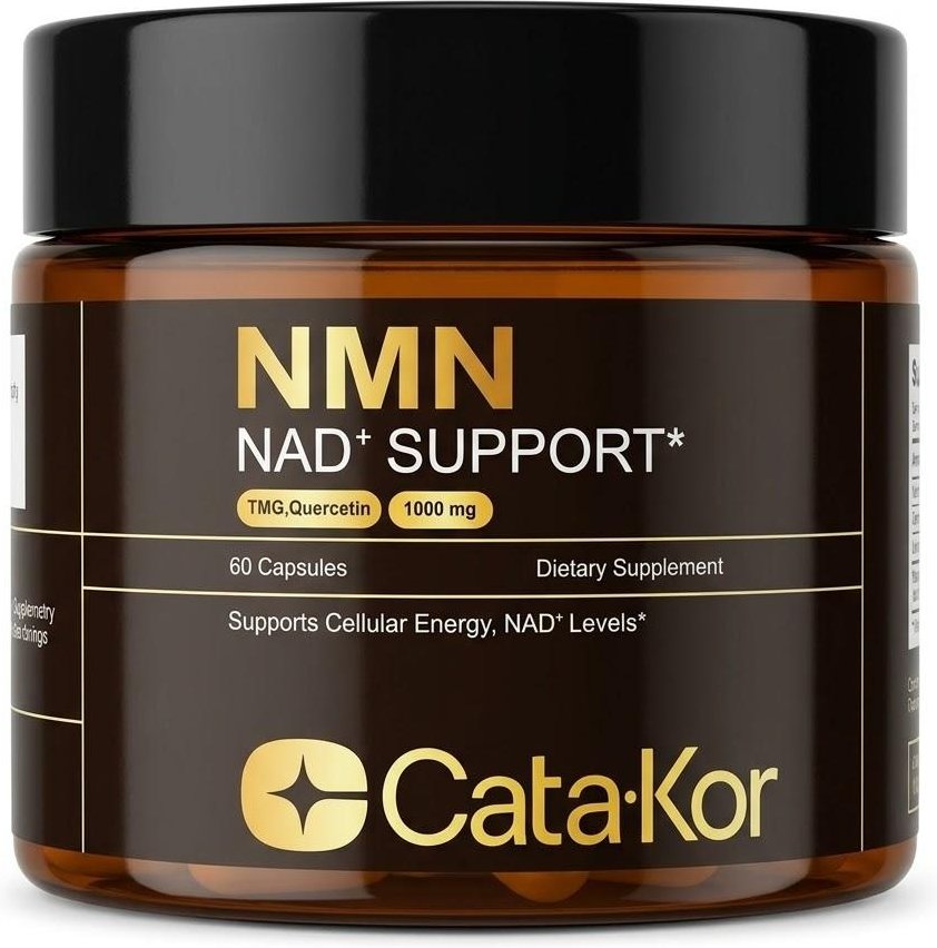 Cata-Kor NMN-tillskott-1000 mg, Stödjer cellulär energi & NAD+-nivåer - Kosttillskott för hälsovård 1 BOX