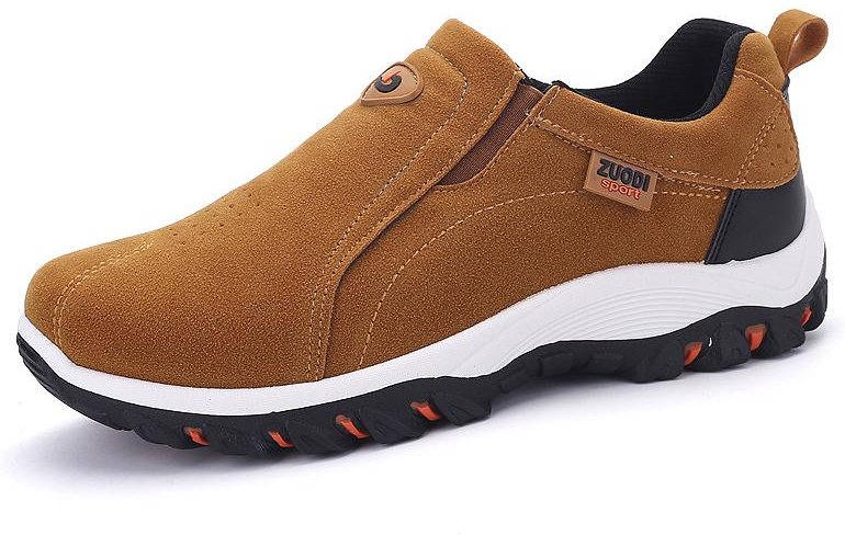 Fritidsskor Herr Sneakers Utomhus promenadskor Loafers Herr Bekväma skor Herrskor Lätt Plus Size 44 brun