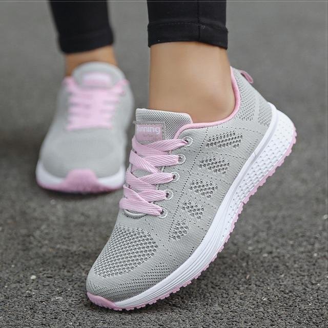 Sneakers som andas Kvinnor Löparskor Fitness Sportkläder Fritidsskor Sjuksköterska Sneakers Kvinnor Promenadskor Kvinnor 39