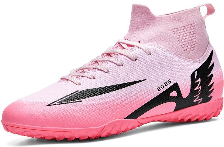 35-46 Tonåring Vuxen Stor Anti-Slip Slitstark Mode Korta Naglar Höga Fotbollssneakers 40