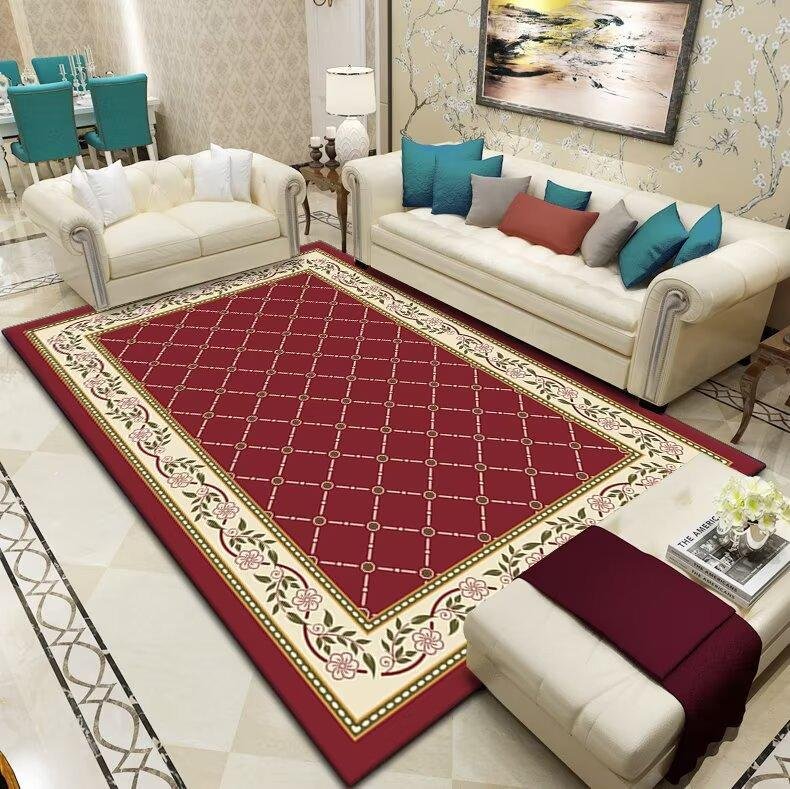 Klassisk Vardagsrumsdekoration Matta Smutsavvisande och Lättskött Matta Stor yta Matta 80*120cm
