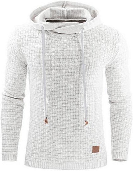 Herrmode Casual Outdoor Huvtröja Hedging Huvtröja 2XL vit