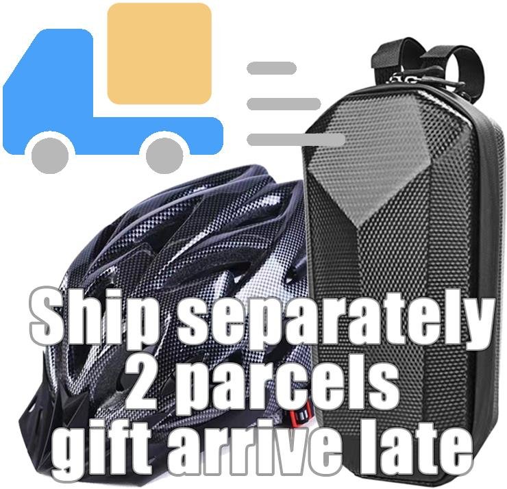 45km/h Kukirin G2 Off-Road Elektrisk Skoter 48V 15Ah & 800W, Fullfjädring & Skivbromsar, LED-Display & 10 Däck Elektrisk Dirt Scooter Ship separately, 2 parcels, gift arrive late svart
