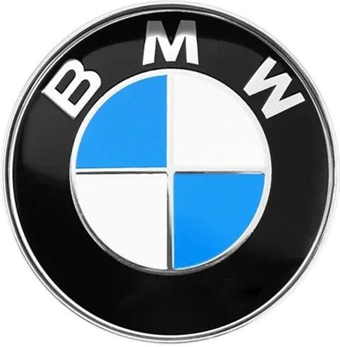 1 st 78 mm bakre bagageutrymmesemblem för BMW 51141970248 E53 E66 2 stift silverbas aluminiumklistermärke blå vit tillbehör black
