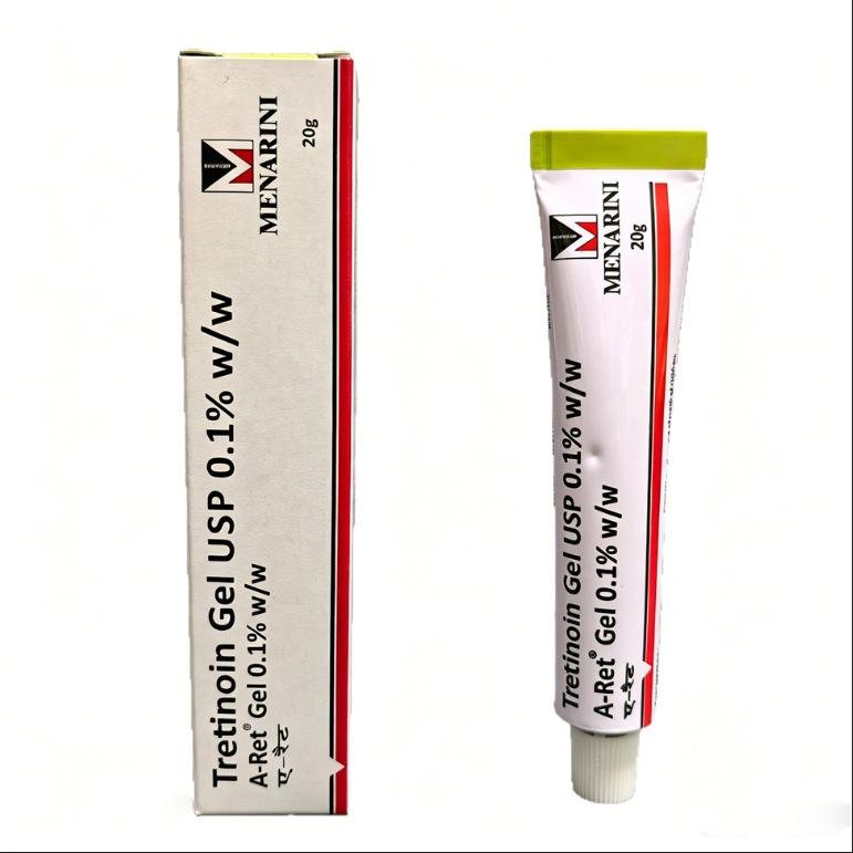 Tretinoin Gel 0,1% Aknebehandlingskräm Retinoidkräm för Akneärr 20g 3pcs