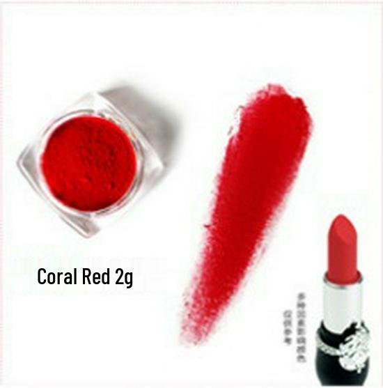 Gör-det-själv Rosa Läppstift Råmaterial Pulver - 2g Växtbaserad Läppbalsam Pigment Standard Size