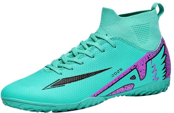 35-46 Tonåring Vuxen Stor Anti-Slip Slitstark Mode Korta Naglar Höga Fotbollssneakers 39
