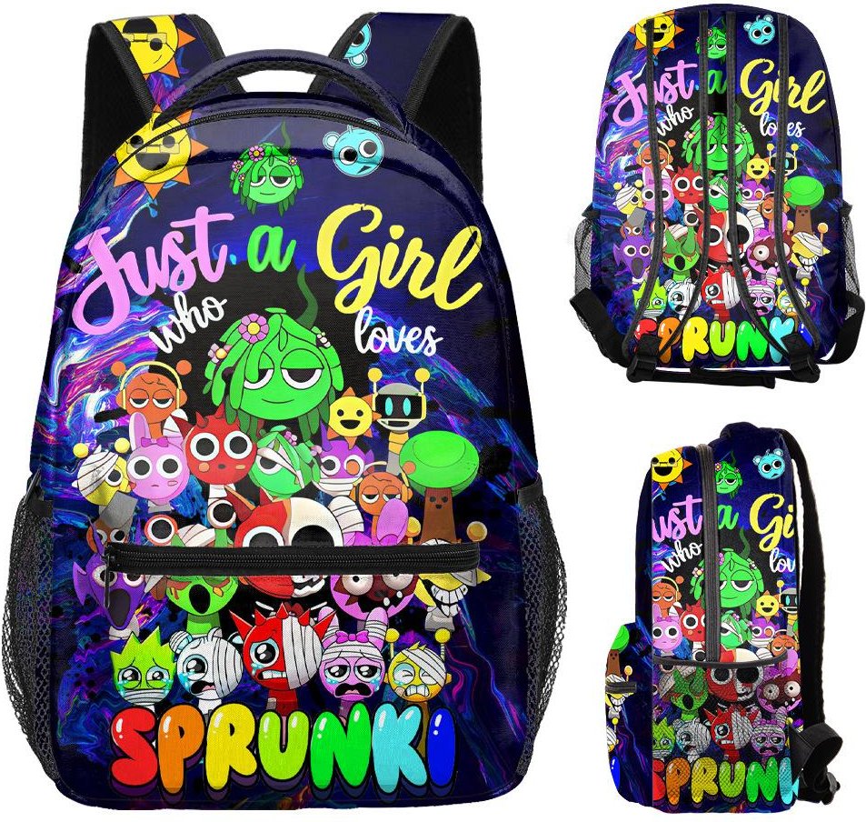 17-tums Heltryckt Ryggsäck, Ryggsäck med Stor Kapacitet för Grundskole- och Högstadieelever All-over print backpack