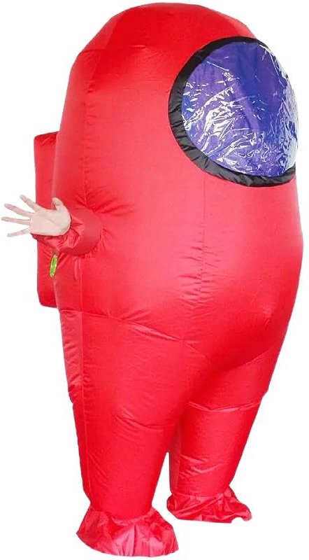 Halloween Astronaut Uppblåsbar Cosplay Varulvskostym Adult röd