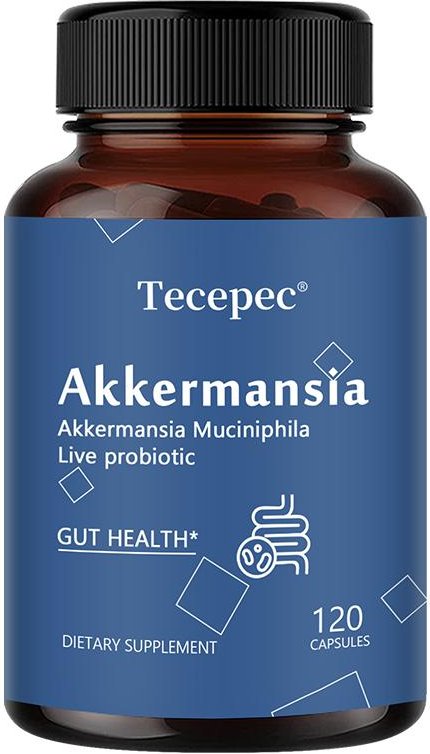 Akkermansia 100 Miljoner Afu Kosttillskott, Med Cikoriainulin, 120 Kapslar Per Flaska 120 Capsules blue