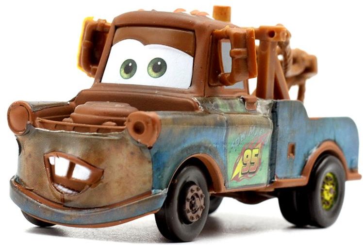NY Barnbil Disney Pixar Bil Blixten McQueen Mack Truck Kungen Bärgarn 1:55 Tryckgjuten Metalllegering Modellbil Födelsedagspresent--