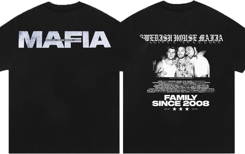 Swedish House Mafia DJ:s Kortärmad T-shirt Outfit för The Storm Electronic Music Festival L gray