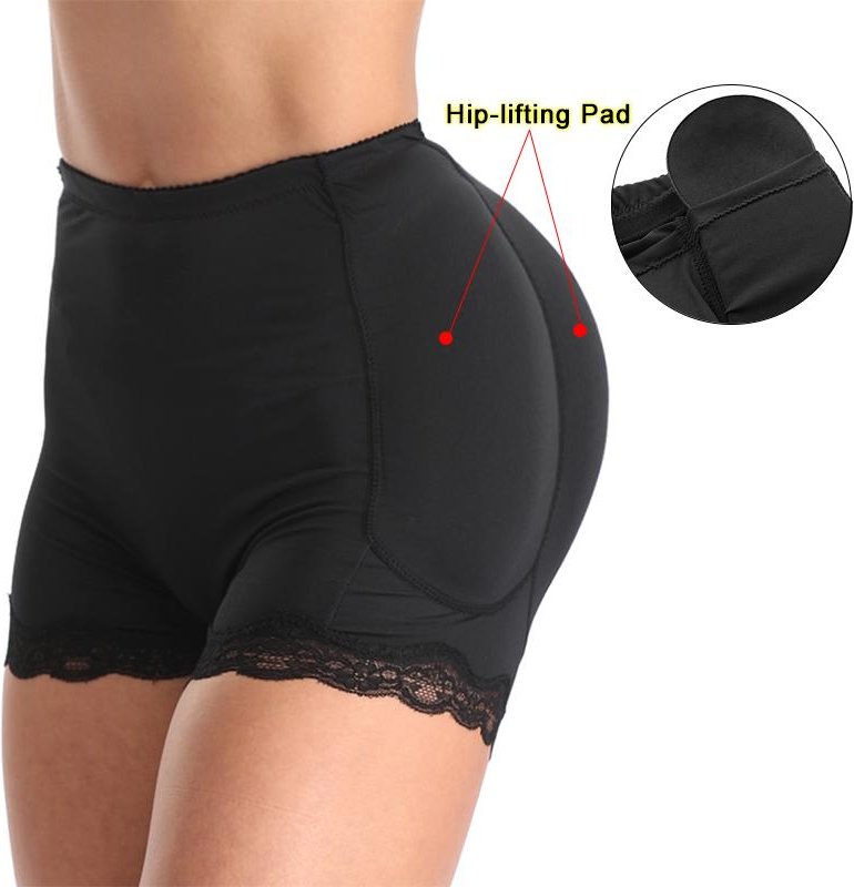 Dampadderade Shapewear Enhancer Control Trosa Body Shaper Underkläder Höftrumpa Lifter Shapers Kontroll Trosor Vadderade L brown
