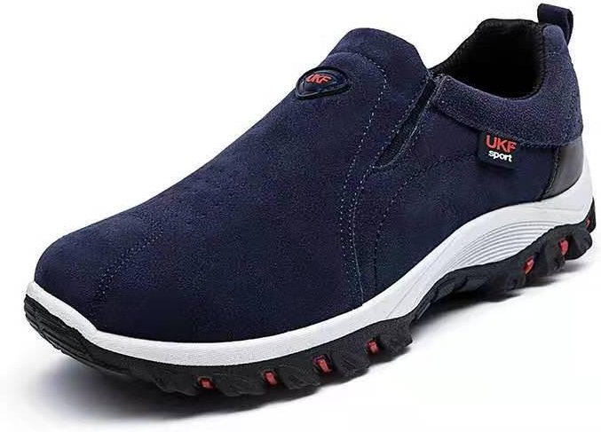 Fritidsskor Herr Sneakers Utomhus promenadskor Loafers Herr Bekväma skor Herrskor Lätt Plus Size 43 black