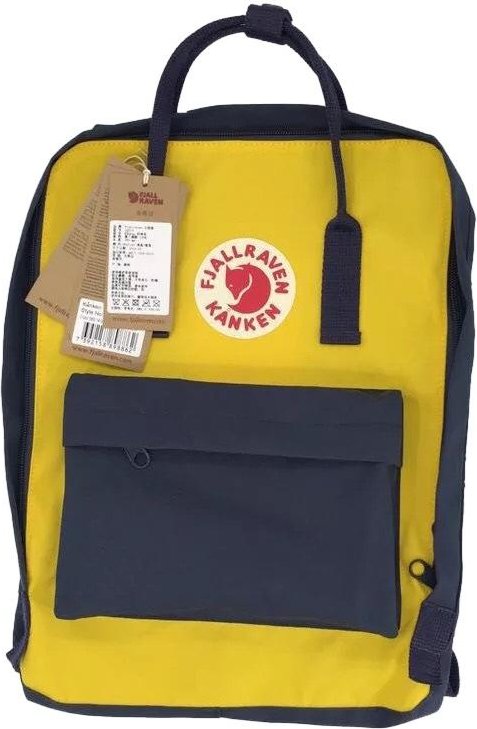 Snygg Fjällräven Arctic Fox Ryggsäck 20L Kapacitet Slitstarkt Polyestermaterial Yellow,16L
