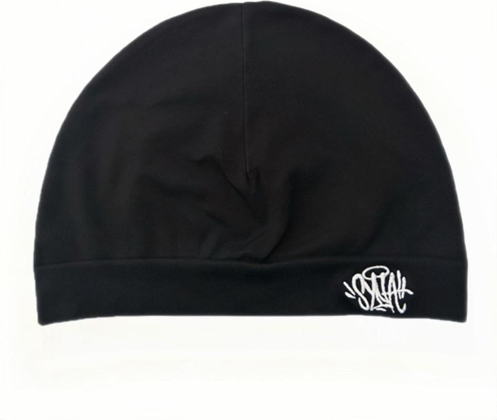Retro stickad mössa med vind- och snabbtorkande egenskaper för entusiaster av urban stil Black White black