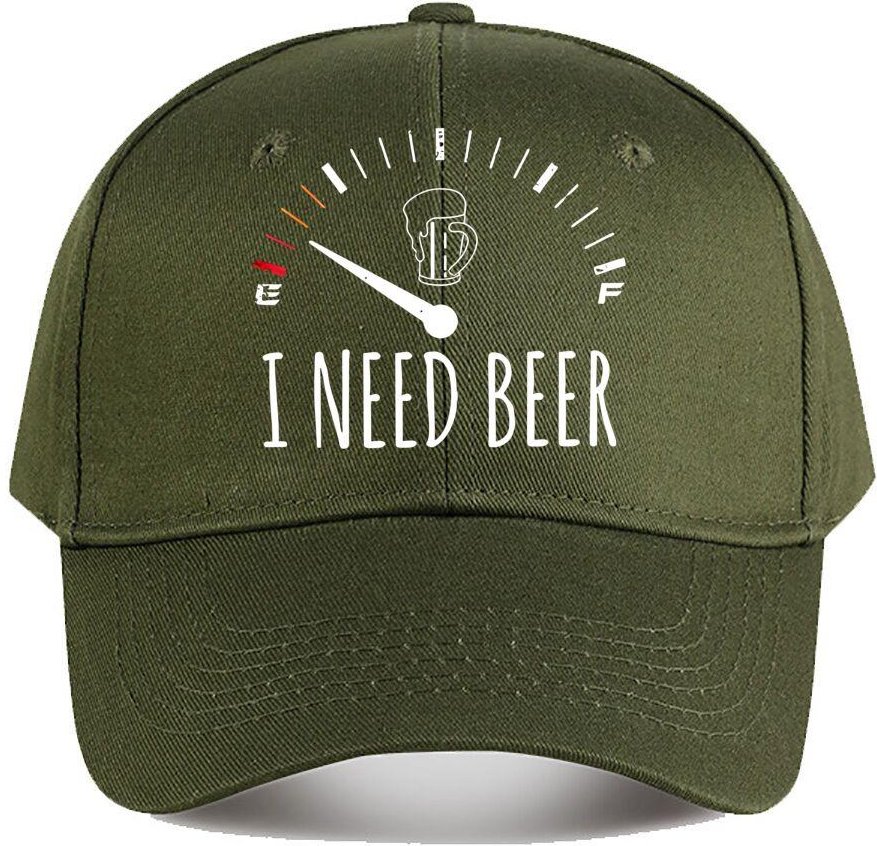 Jag Behöver Öl Mätare Design Baseballkeps One Size gray